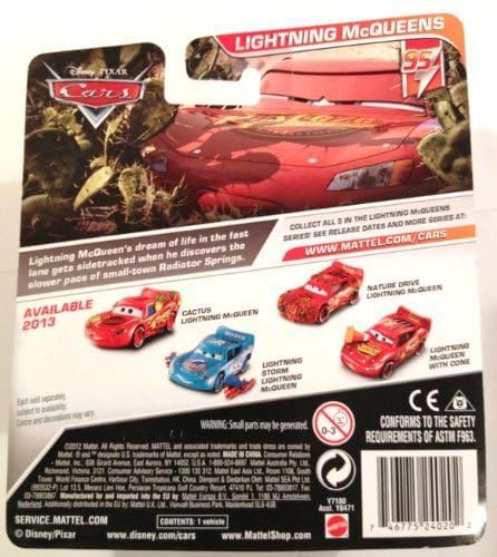 Amazon | Disney Pixar Cars 2 LIGHTNING MCQUEEN with CONE - Voiture